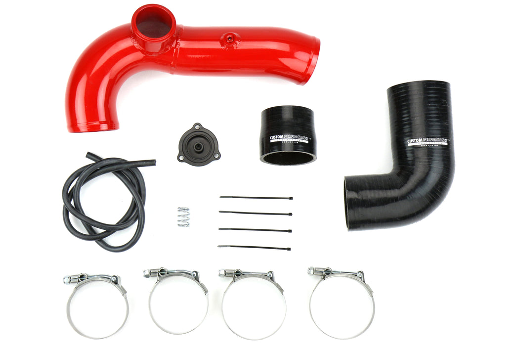 cp-e Exhale Hard Pipe to Throttle Body Pipe w/Tial Sport Valve Flange - 2013-2018 Ford Focus ST