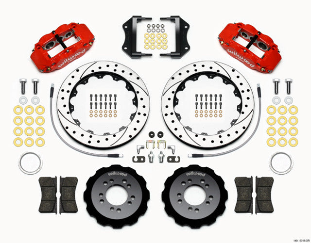 Wilwood Big Brake Kit Forged Narrow Superlite 6 Piston 12.88in Slotted/Drilled FRONT RED Ford Focus ST 2013-2018