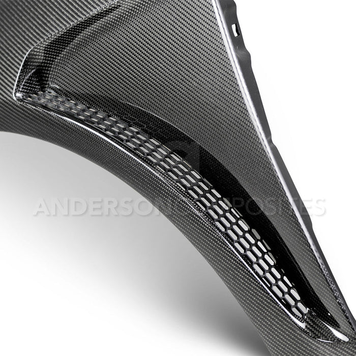 2016-2018 FORD FOCUS RS CARBON FIBER FENDERS (PAIR) Anderson Composites