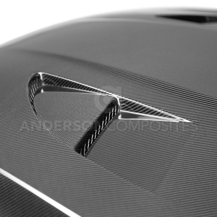 Anderson Composites Carbon Fiber Type-SA Carbon Fiber Hood Ford Focus 2015-2017