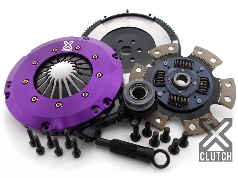 XClutch Clutch Kit with Chromoly Flywheel + HRB Stage 2 Single Ceramic Race Disc Focus ST/RS