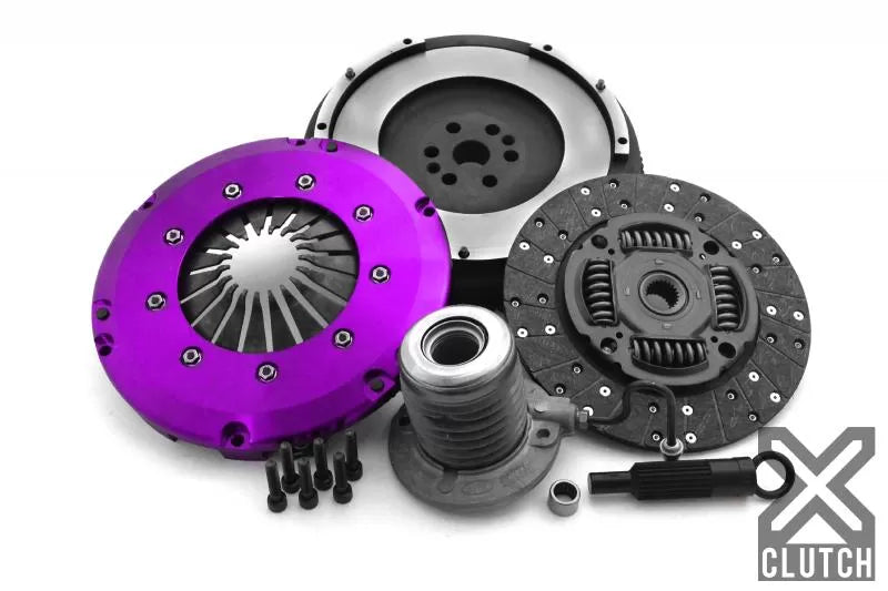 XClutch Clutch Kit with Chromoly Flywheel + HRB Stage 1 Single Sprung Organic Disc Ford Mustang 2.3L