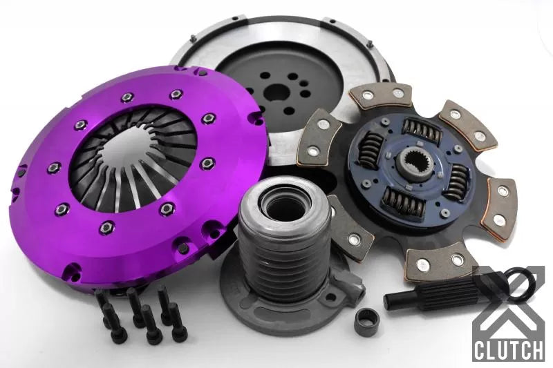 XClutch Clutch Kit with Chromoly Flywheel + HRB Stage 2 Single Ceramic Race Disc Ford Mustang 2.3L