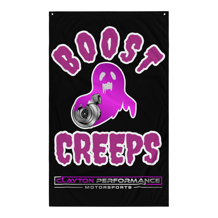 Clayton Performance "Boost Creeps" Garage Flag (56x34.5)