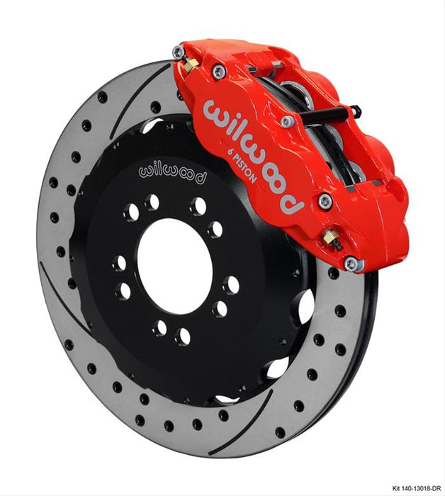 Wilwood Big Brake Kit Forged Narrow Superlite 6 Piston 12.88in Slotted/Drilled FRONT RED Ford Focus ST 2013-2018