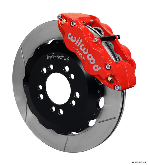 Wilwood Big Brake Kit Forged Narrow Superlite 6 Piston 12.88in Slotted FRONT RED Ford Focus ST 2013-2018