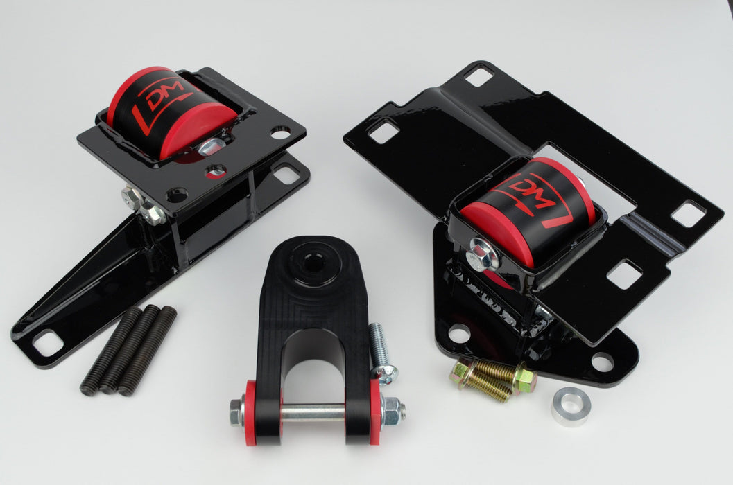 Damond Motorsports-Focus ST/RS Full Motor Mount Set-Black-Red-Race at Damond Motorsports